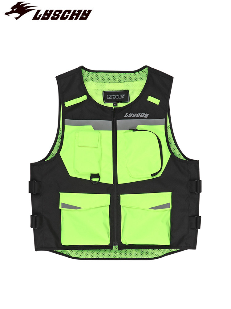 LYSCHY thunder wing motorcycle riding vest vest reflective clothing safety men and women with protective gear horse clip motorcycle brigade equipment