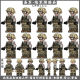 Suitable for Lego Building Blocks, Police Swat Figures, Special Forces Mini-Figures, Police Four-Sided Printed Figures, Assembly Toys