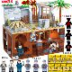 Suitable for Lego building blocks tunnel battle minifigures to assemble Eighth Route Army villain guerrilla ruins trench children's toys