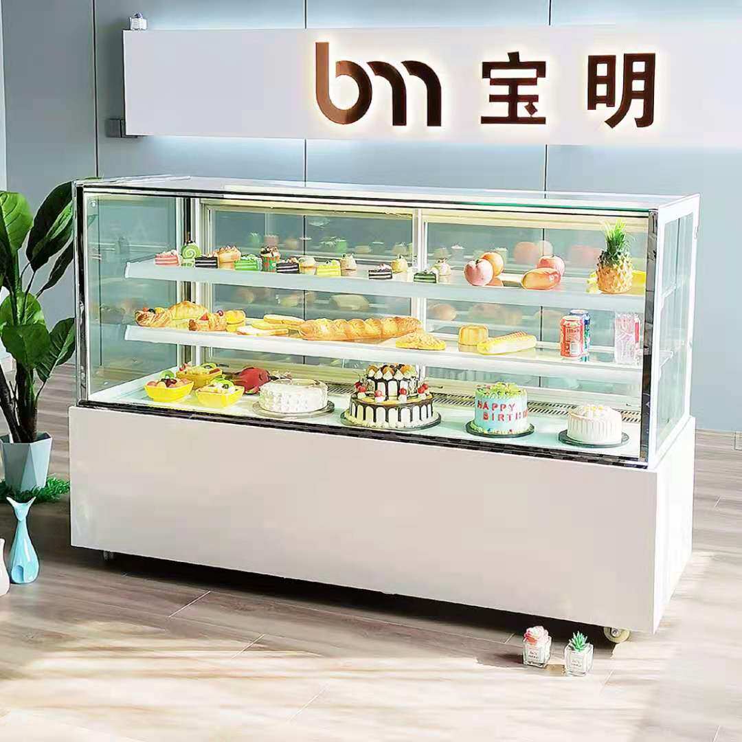Treasure Right Angle Cake Counter Style Refrigerated Display Case Commercial Preservation Cabinet Fruit Air-cooled West Point Dessert Cabinet Bar