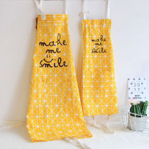 Day-style pure cotton apron cotton linen pro-dress work clothes Baked Bacon home Nordic Style Apron