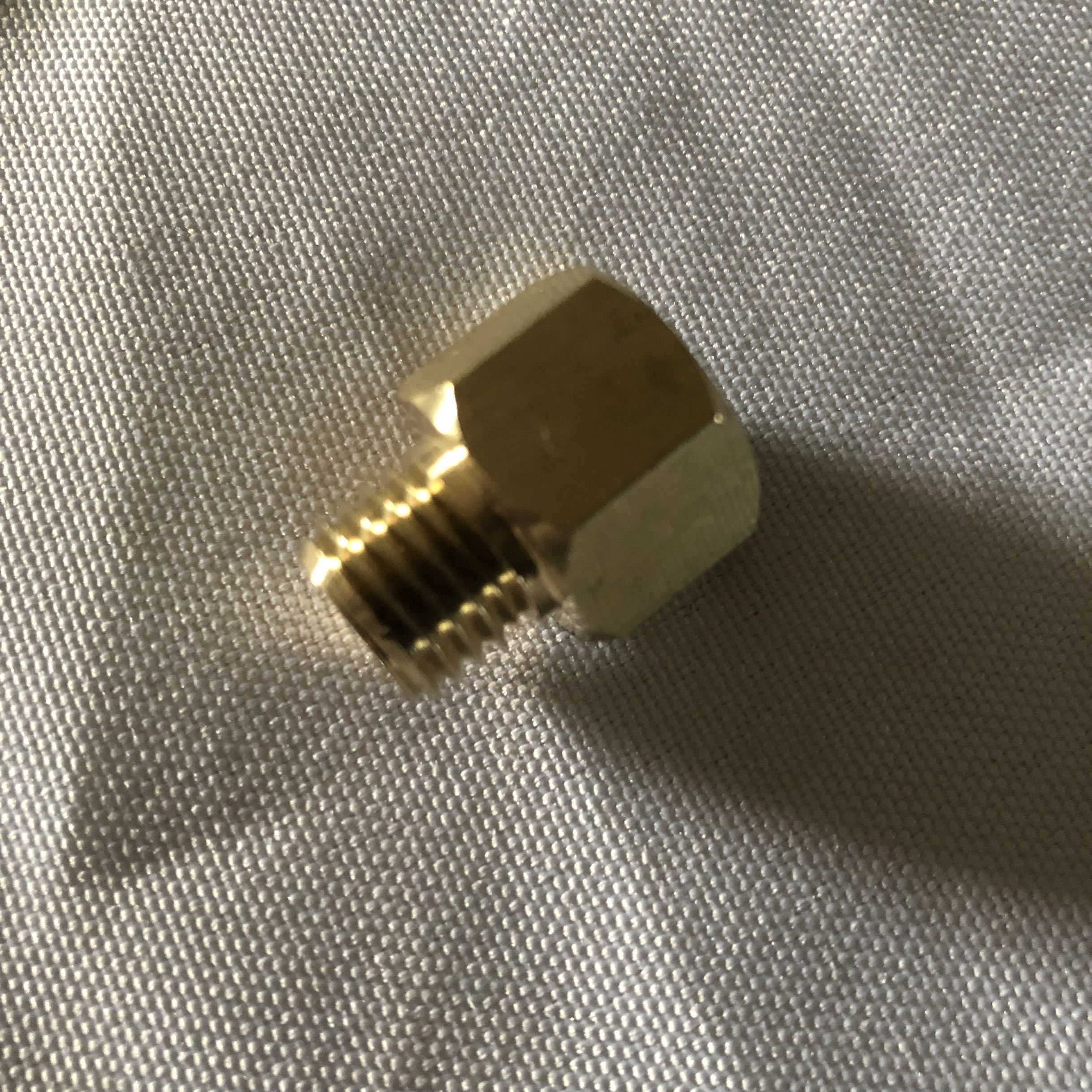 Iron Man high-pressure air pump 30mpa inflator accessories full copper hexagonal screw inner wire 10x1 outer wire 12x1 5