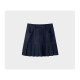 Denim pleated skirt 2025 autumn and winter new high-waisted fashion versatile skirt light luxury slimming advanced A-line skirt