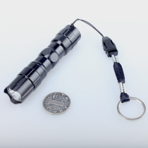 Gift boxed waterproof LED small flashlight bright bright light mini black flashlight use number 5 1 battery