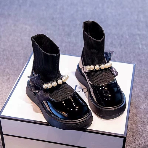 Туфли, носки, флисовая удобная обувь, осенние детские короткие сапоги, удерживающий тепло наряд маленькой принцессы, подходит для подростков