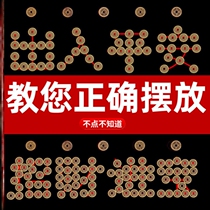 Entrance Door Threshold Stone Copper money over door Special down-down coins In door pendants Home In-house Mercy Money Toilet