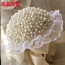 Pearls hold flowers to take photos of new flower pins Atmospheric Collar License Photography Sacred Wedding Bride Ornaments Gifts