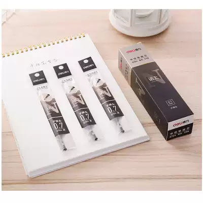 Del Stationery student neutral refill 0 35 0 38 0 5 0 7 1 0 bullet full needle tube replacement core black Red Blue business office signature pen writing s783 s784