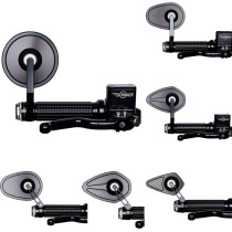 German motogadget mo view series rearview mirror metal aluminum lens short arm end mirror