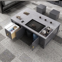 Kongfu tea table rock plate minimalist modern atmosphere tea table tea table tea set with one-piece home office