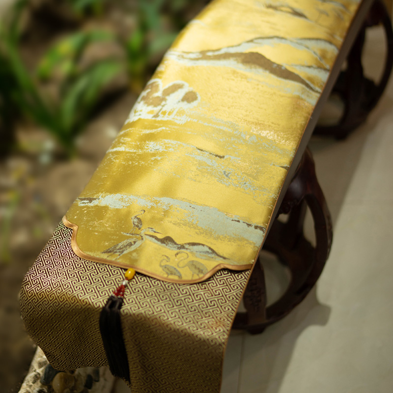 Chinese Feng Guzhen Handle Clothes Clothes Alpine Cover Cover of Zen High-end Embroidery Guchenbu