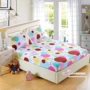 Bộ đồ giường trung và tuổi già gồm bốn chiếc giường flannel tinh khiết quilt nệm mền dày bao phủ một mảnh san hô 	ga chun trải giường 2mx2m2	