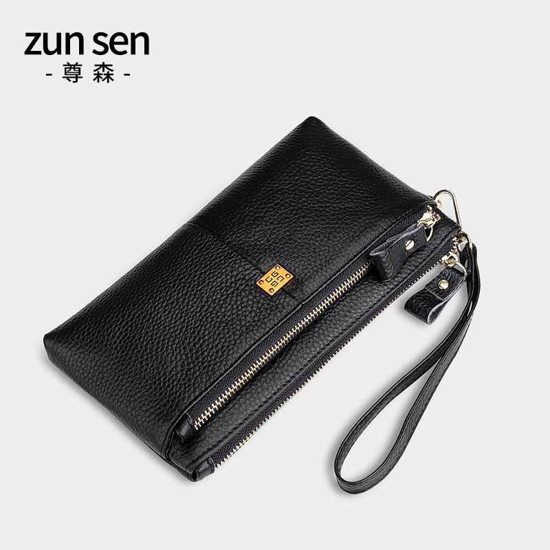 Genuine Leather Wallet for Women, Long Style, 2025 New Fashion Clutch Bag, Handbag for Mobile Phone and Change, Women's Handbag, First Layer Cowhide