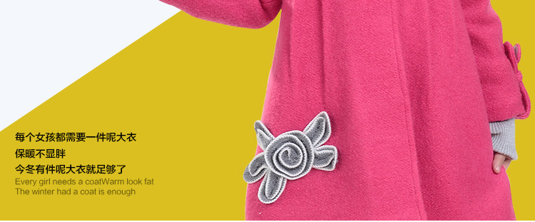 Manteau pour fille en laine - Ref 2162389 Image 15