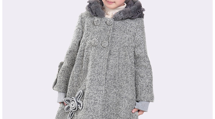 Manteau pour fille en laine - Ref 2162389 Image 87