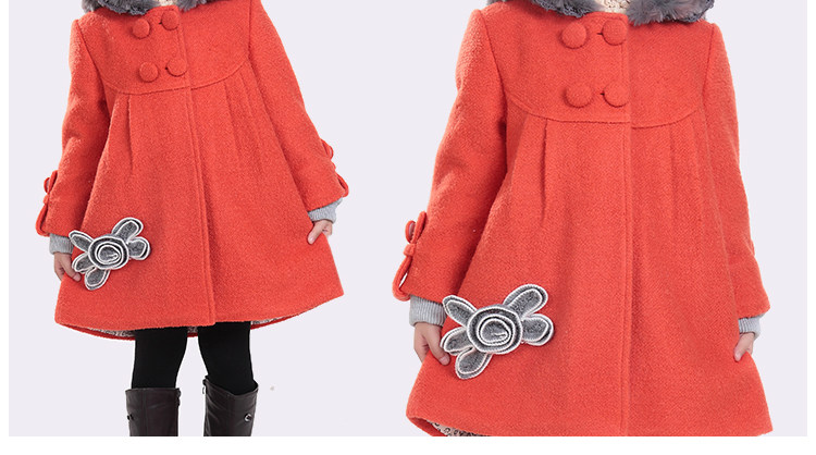 Manteau pour fille en laine - Ref 2162389 Image 76