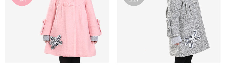 Manteau pour fille en laine - Ref 2162389 Image 58