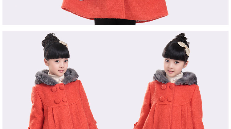 Manteau pour fille en laine - Ref 2162389 Image 72