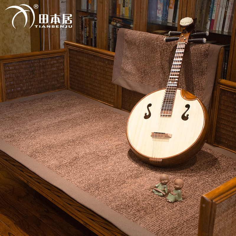 Solid wood sofa mat four seasons general cloth 1 2 3 combination package anti - slip new Chinese style three - person seat