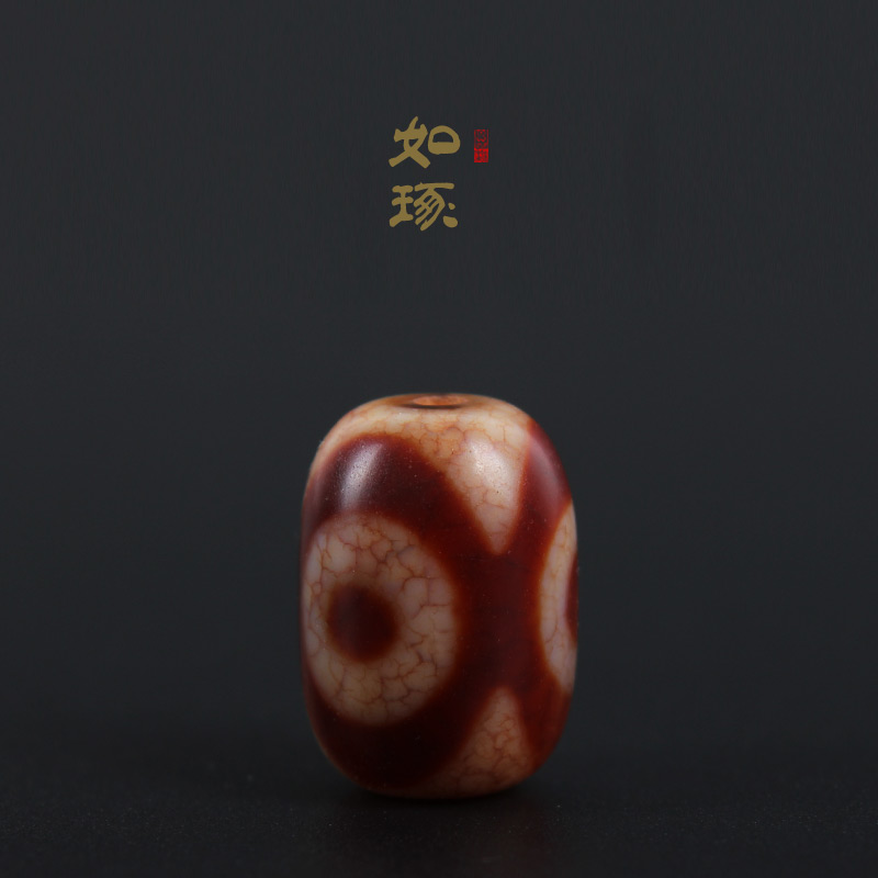 Ruzhuo Tibetan three-eyed Tianzhu Tibetan God of wealth Tianzhu accessories diy Buddha beads Rosary beads Hand string top beads with beads