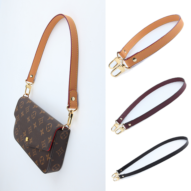 Cowhide Transformation Can Be Paired with Lv Shoulder Straps for Women's Bags, Accessories, Single Shoulder, Underarm, Hand-Held, Wrist Strap, Short Bag Strap