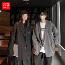 Couple outfit high sense fried street jk suit jacket mens spring new design sense top suit dk uniform high street