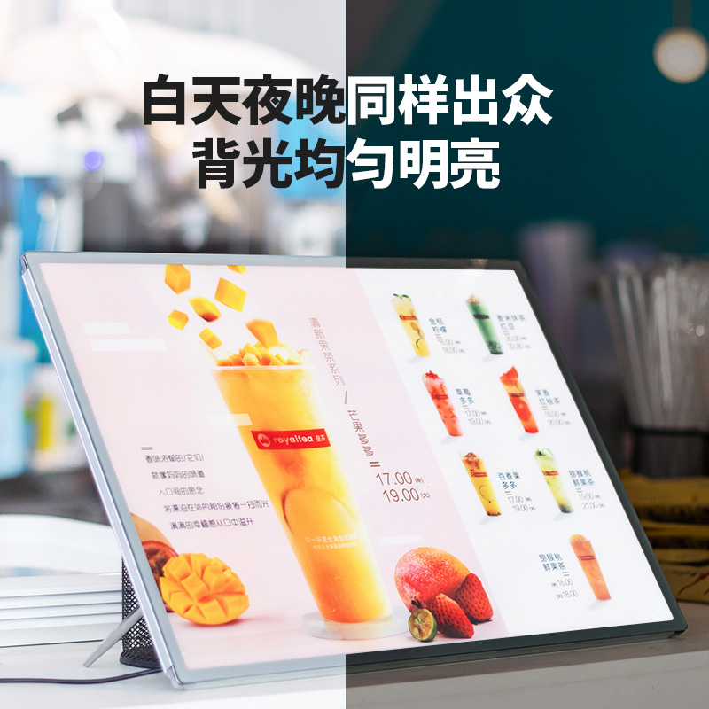 Milk Tea Shop Menu Display Cards Design Made Led Shine Bar Price List Price List Price List Price List a3 Billboard Points Table Card Price Making Drinks Point Single Dining Card Desktop Standing Signs Display Shelf Customized