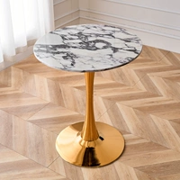 Bvlgari белый/круглый стол [подставка для динамика с гальванопокрытием золота]