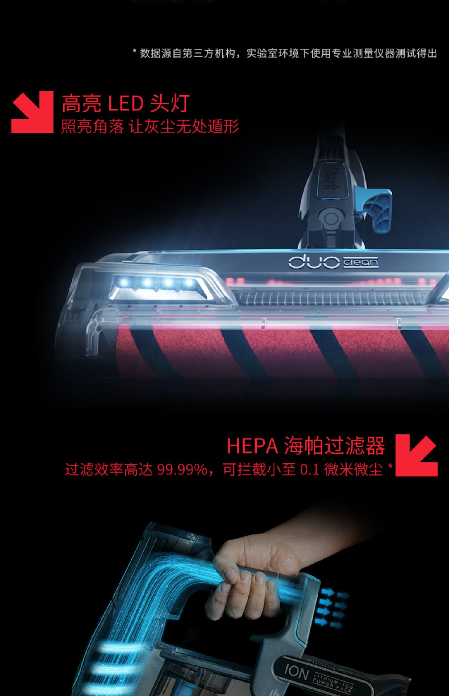 American Shark Shark Double Brush Head Máy hút bụi S9 Máy cầm tay cầm tay Cao không dây không dây Ngoài hộ gia đình - Máy hút bụi rapido rr8