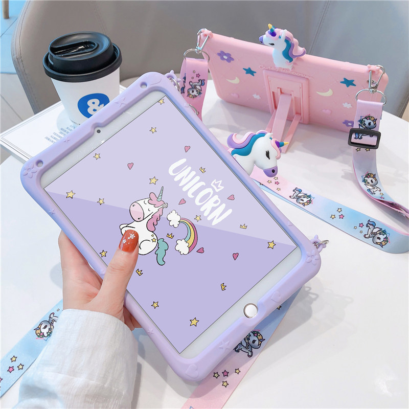 Unicorn iPad protective sleeve 2019 new air2 shell pro9 7 inch 10 2 Apple air310 5 tablet mini5 mini 4 children's anti-fall 2018