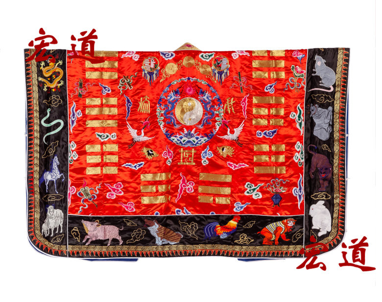 Chinese zodiac gossip costumes, ritual clothes, short gowns, gowns, dragon collars, hexagonal caps, Ssangyong descending clothes, custom-made