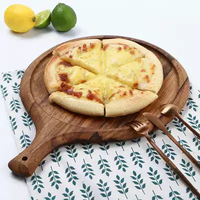 Nordic tableware pizza plate wooden flat plate Nordic pizza plate tray household Western pizza wooden plate