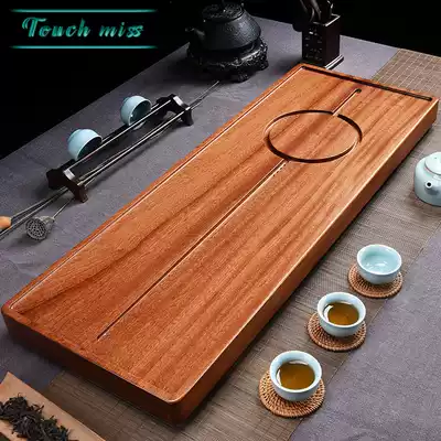 Touch Miss whole lump pear solid wood tea tray home office living room kung fu tea set simple tea table large