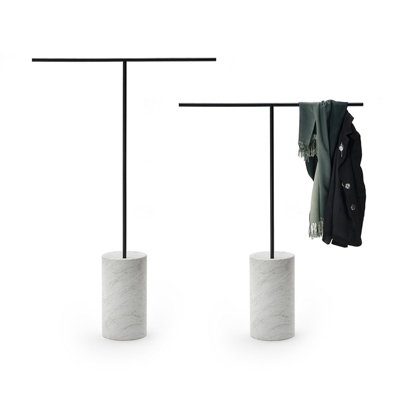 New Chinese clothing display stand creative floor imitation marble Han clothing Tang clothing hanger ancient style Zen clothes rack