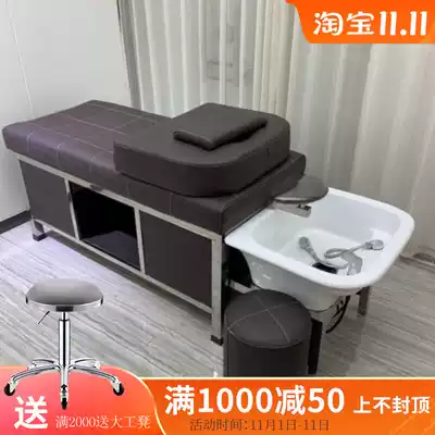 Thai hair shampoo beds with water heater mechanism pi shop hair salon dedicated lying massage chong shui chuang multi-head treatment