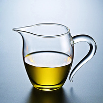 High borosilicate glass tea Sea Road cup large kung fu tea set tea leak thick heat resistant set male cup tea divider