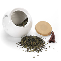 Hand-painted Puer tea pot ceramic tea box wake tea pot portable sealed tank tea bucket gift box packaging