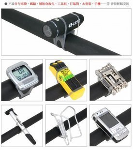 Mountain bike Bicycle high elastic silicone easy to tie Silicone strap winding light holder Mobile phone holder 1 piece