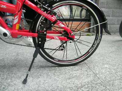 New adjustable side support tripod rear support side square tube round tube large line 20 inch folding car Mountain bike road car