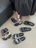Летние женские тапочки в китайском стиле, эксклюзивные босоножки, в западном стиле, коллекция 2024 года, подходят для носки на улице, изысканный стиль, с вышивкой