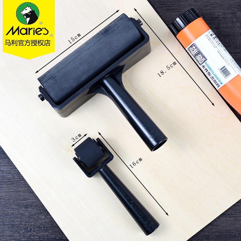 Printmaking roller printmaking tool offset roller 10cm printmaking oil roller printmaking material 6 inch large printmaking ink pigment roller painting tool extension drawing tool