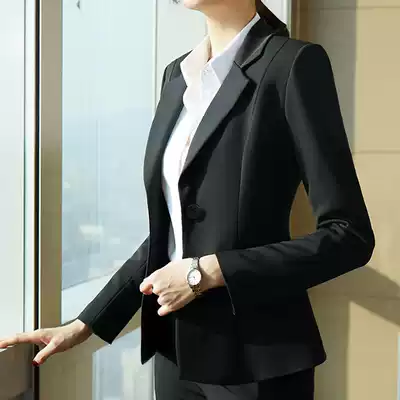 Small suit coat coat 2021 spring new fashion casual small suit women professional suit job interview dress coat