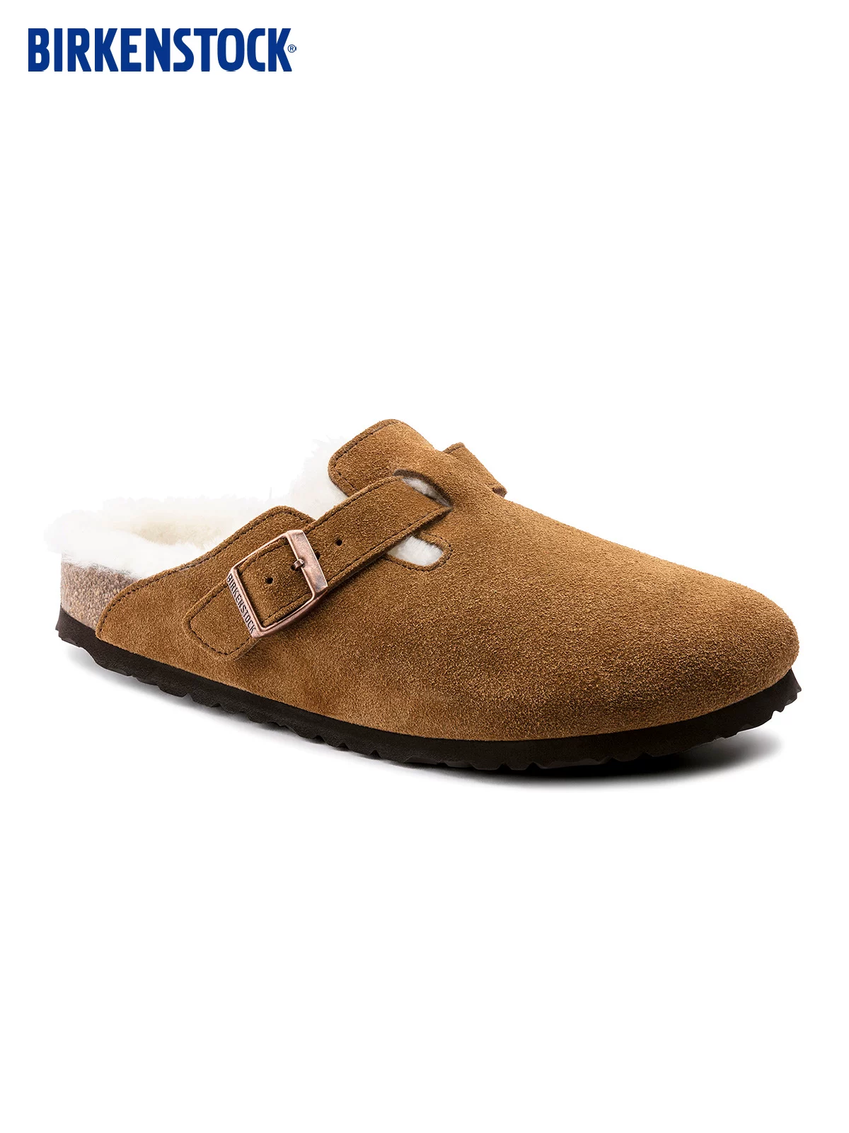 Классические тапочки Birkenstock Boston с войлочным подкладом, мужские и женские, импорт из Германии