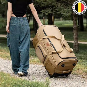 German Diverse Outdoor Large-Capacity Trolley Bag Backpack Thickened Storage Bag with Wheels Camping Equipment Travel Bag