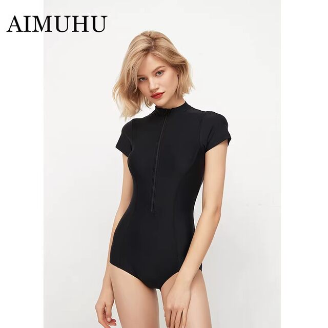 German Women's Swimwear New Style High-End Fashion Vacation Cover-Up Beautiful Plus-Size One-Piece Hot Spring Swimsuit for Adults