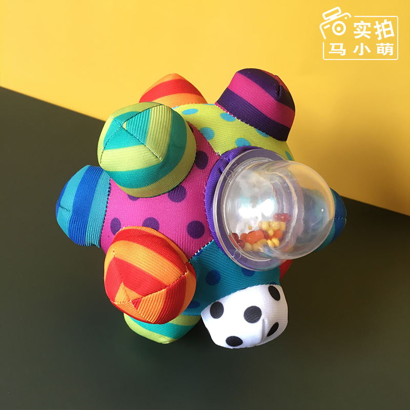 European and American baby hand grabbing ball can bite non-toxic throwing ball baby tactile perception ball cloth ball puzzle ball toy