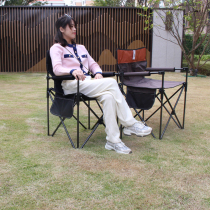 Outdoor folding chair simple portable seat self-driving camping chair fishing chair backrest leisure chair beach chair and stool