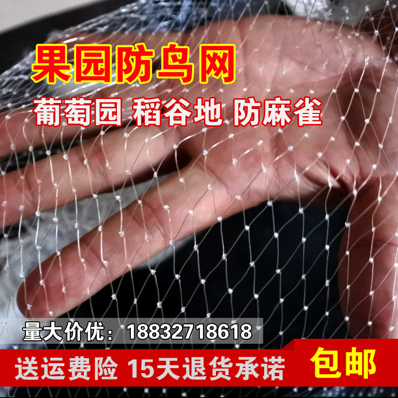 Orchard anti-bird net grape greenhouse protection net Home fruit tree net anti-bird with net fish pond breeding nylon net outdoors
