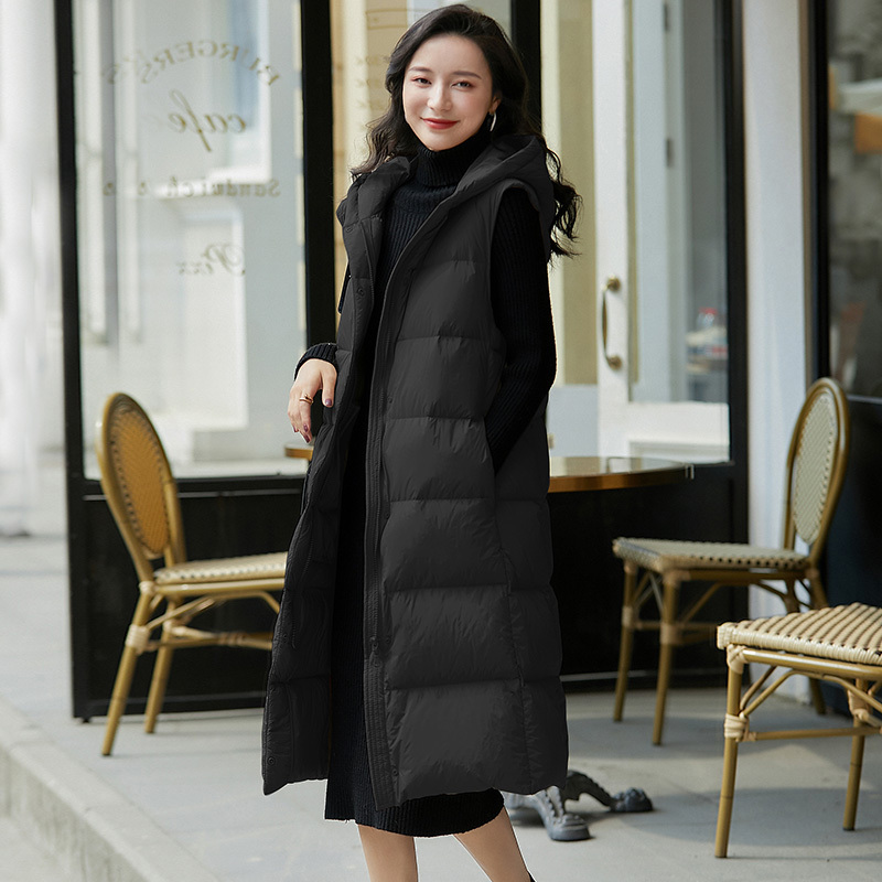 Mid-Length down Vest for Women, Outerwear down Vest for Women, 2025 New Style down Vest for Women, Autumn and Winter