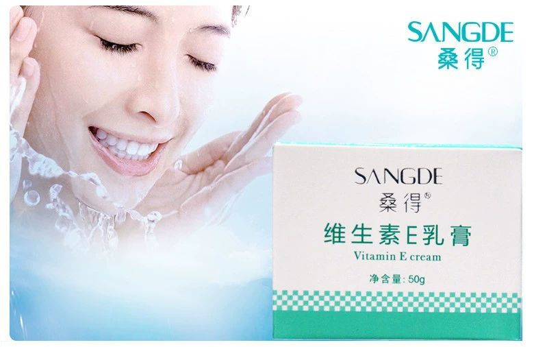 Sangde Vitamin E Cream 50g Kem dưỡng da mặt Kem dưỡng ẩm Kem dưỡng da VE Thuốc mỡ Chính hãng Shot 2 Hair 3 Hộp Ban đầu - Kem dưỡng da